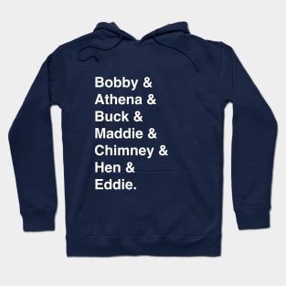 9-1-1 Character Names Hoodie